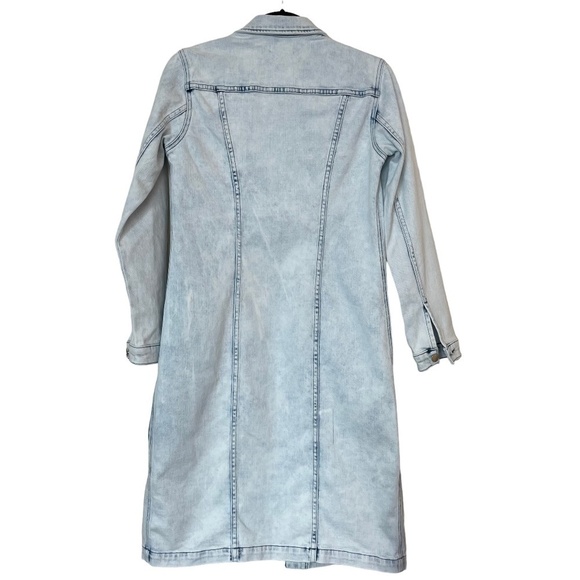 L'AGENCE Jacket Size S/P Vienna Cosmo Long Denim Pockets Made in USA Boho NEW - Picture 3 of 16